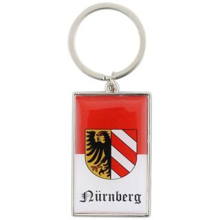 Nürnberg Schlüsselanhänger Keyring Schlüssel Auto Wappen Rot Weiß Franken