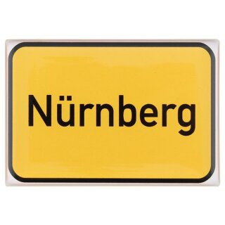 Nürnberg Deluxe epoxy Hartplastik  - Ortsschild
