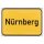 Nürnberg Deluxe epoxy Hartplastik  - Ortsschild