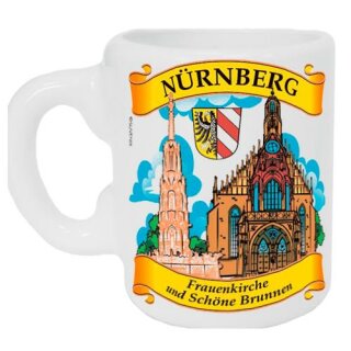 Nürnberg Frauenkirche Magnet - Schöner Brunnen Frauenkirche Bierkrug Mass Bier