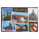 Nürnberg Postkarte Magnet Fotomagnet Kühlschrank Frauenkirche Hauptmark Altstadt