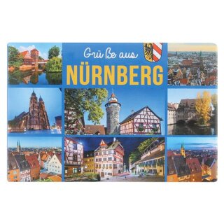 Grüße aus Nürnberg Postkarten Design Magnet Fotomagnet Kühlschrank Fotodruck