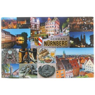 Nürnberg Franken Postkarte Magnet Fotomagnet Dürer Haus Altstadt Burg Bratwurst