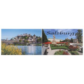 Salzburg Fotomagnet Lang 125 x 40mm  Magnet Kühlschrank