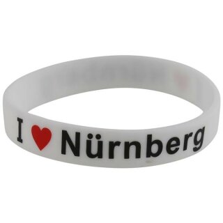 Armband Silikonarmband Silikon I Love Nürnberg