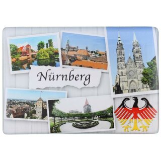 Nürnberg Deluxe Postkarten Design Germany Deutschland Brd Franken Burg Kirche