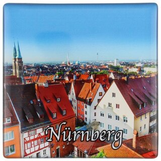 Großes Fotomagnet Foto Magnete Nürnberg Blick von der Burg Kaiserburg