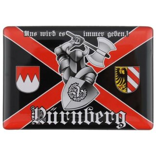Nürnberg Uns wird es immer geben Franken Germany Stadtwappen Ritter Kaiserburg