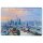 Epoxy Foto Magnet Deluxe Frankfurt am Main Fluss Abends Rote Schrift Germany