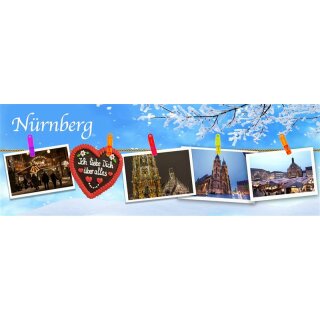 Nürnberg Fotomagnet Foto Magnet Epoxy Deluxe - Winterzeit