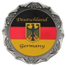 Magnet Teller in Box Metall Deutschland Flagge Fahne...