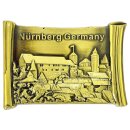 Premium Metall Magnet Nürnberg Burg Kaiserburg...