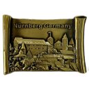 Premium Metall Magnet Nürnberg Burg Kaiserburg Gold