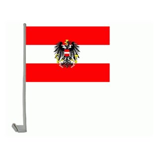Österreich mit Wappen Autoflagge 30x45 cm