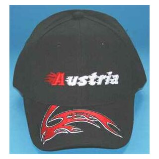 Österreich Fire Baseballcap Schrift Austria Sonderangebot