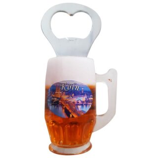 Flaschenöffner Bierkrug Massbier Bier Köln Cologne am Rhein Magnet Öffner