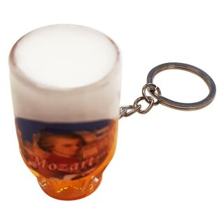 Schlüsselanhänger Bierkrug Massbier Bier Vienna Wien Mozart W2