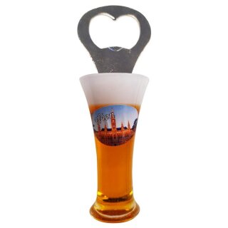 Flaschenöffner Weizen Bierkrug Massbier Bier Vienna Wien W3