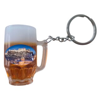 Schlüsselanhänger Bierkrug Massbier Bier Salzburg