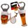 3 er Set Bierkrug Bieröffner Öffner Flaschenöffner Weizen Schlüsselanhänger Krug - Germany Deutschland Adler Schwarz