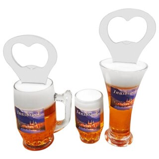 3 er Set Bierkrug Bieröffner Öffner Flaschenöffner Weizen Schlüsselanhänger Krug -  Innsbruck 5