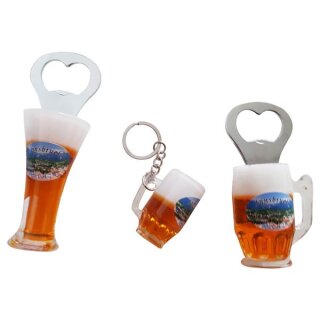 3 er Set Bierkrug Bieröffner Öffner Flaschenöffner Weizen Schlüsselanhänger Krug -  Innsbruch Österreich IN4