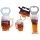3 er Set Bierkrug Bieröffner Öffner Flaschenöffner Weizen Schlüsselanhänger Krug -  Köln Cologne K1
