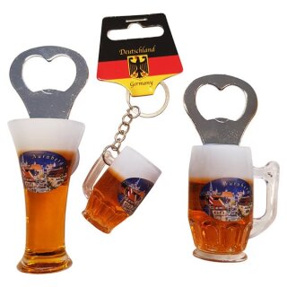 3 er Set Bierkrug Bieröffner Öffner Flaschenöffner Weizen Schlüsselanhänger Krug -  Nürnberg N3