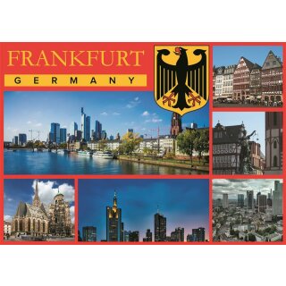 Fotomagnet Foto Magnet Kühlschrankmagnet - Frankfurt Postkarte