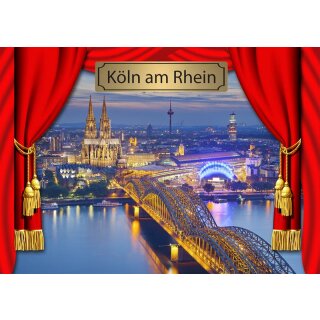 Fotomagnet Foto Magnet Kühlschrankmagnet - Köln Postkarte