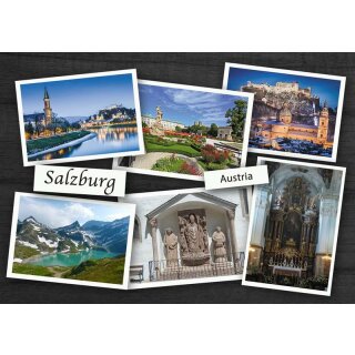 Fotomagnet Foto Magnet Salzburg Austria Österreich Geschenk von Souvenir Bauer