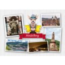 Fotomagnet Foto Magnet Heidelberg Hund Krug Bier