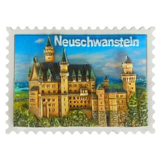 Neuschwanstein Magnet Polyresin Handmade Kühlschrank Germany Schloss Souvenir