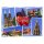 Nürnberg Magnet Sehenswürdigkeiten Collage mit Frauenkirche, Kaiserburg