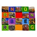 Nürnberg Magnet Mosaik Stil mit...