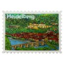 Heidelberg Polyresin Magnet Brücke Wasser Stadt