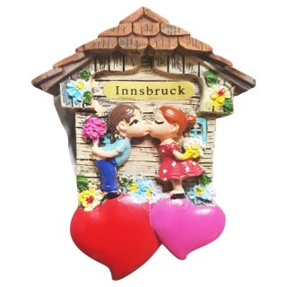 Kuckucksuhr Magnet Polyresin Kühlschrank Kuss 3D Paar Österreich - Innsbruck