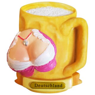 Kühlschrank Magnet Bierkrug Maß Bier Dirndl Busen Deutschland A1