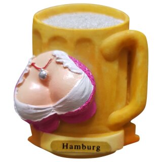 Kühlschrank Magnet Bierkrug Maß Bier Dirndl Busen Deutschland - Hamburg B8