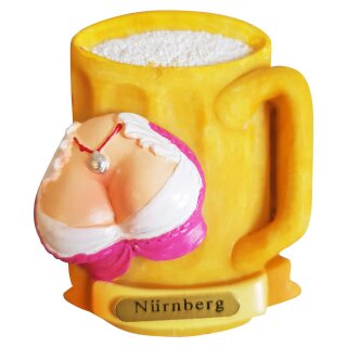 Kühlschrank Magnet Bierkrug Maß Bier Dirndl Busen Deutschland - Nürnberg B6