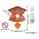 Kühlschrankmagnet Alpen Kuckucksuhr Magnet  Urlaubserinnerung Mitbringsel Deko - Deutschland