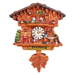Kühlschrankmagnet Alpen Kuckucksuhr Magnet  Urlaubserinnerung Mitbringsel Deko - Freiburg