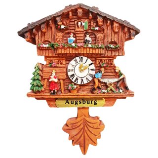 Kühlschrankmagnet Alpen Kuckucksuhr Magnet  Urlaubserinnerung Mitbringsel Deko - Augsburg