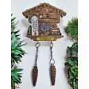 Kühlschrankmagnet Alpen Kuckucksuhr Magnet  Wetterhaus Thermometer Deko - Deutschland