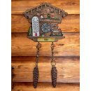 Kühlschrankmagnet Alpen Kuckucksuhr Magnet  Wetterhaus Thermometer Deko - Föhr