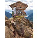 Kühlschrankmagnet Alpen Kuckucksuhr Magnet  Wetterhaus Thermometer Deko - Bad Tölz