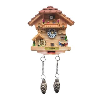 Kühlschrankmagnet Alpen Kuckucksuhr Magnet  Urlaubserinnerung Mitbringsel Deko - Franken