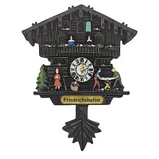 Kühlschrankmagnet Alpen Kuckucksuhr Magnet  Urlaubserinnerung Mitbringsel Deko - Friedrichshafen