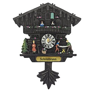 Kühlschrankmagnet Alpen Kuckucksuhr Magnet  Urlaubserinnerung Mitbringsel Deko - Schönbrunn