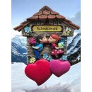 Kühlschrankmagnet Alpen Kuckucksuhr Magnet LiebespaarMitbringsel Deko - Schwarzwald